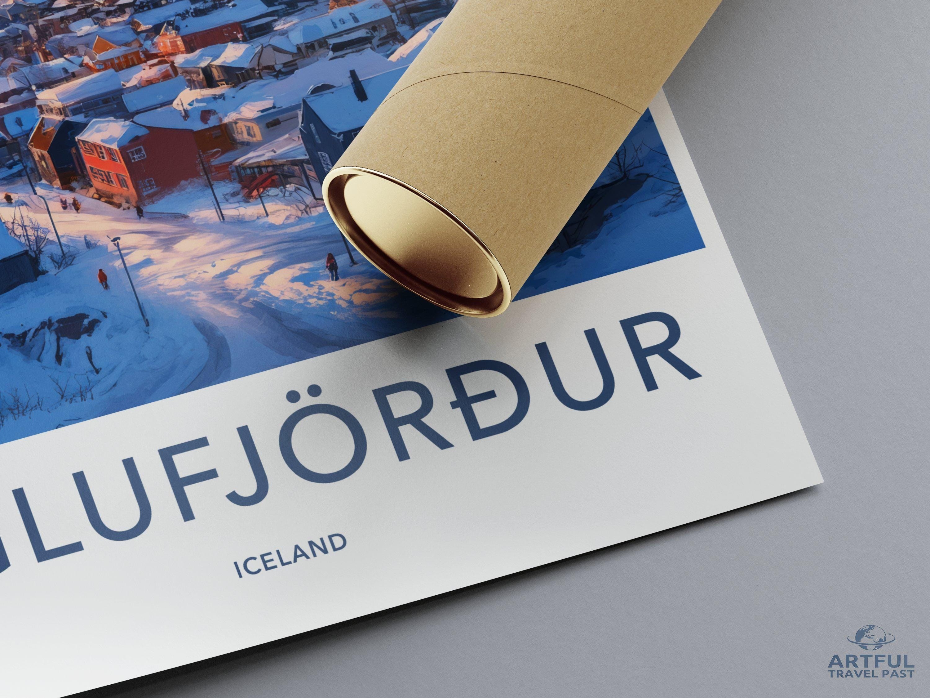 Siglufjörður Poster | Iceland Wall Art | Nordic Decor