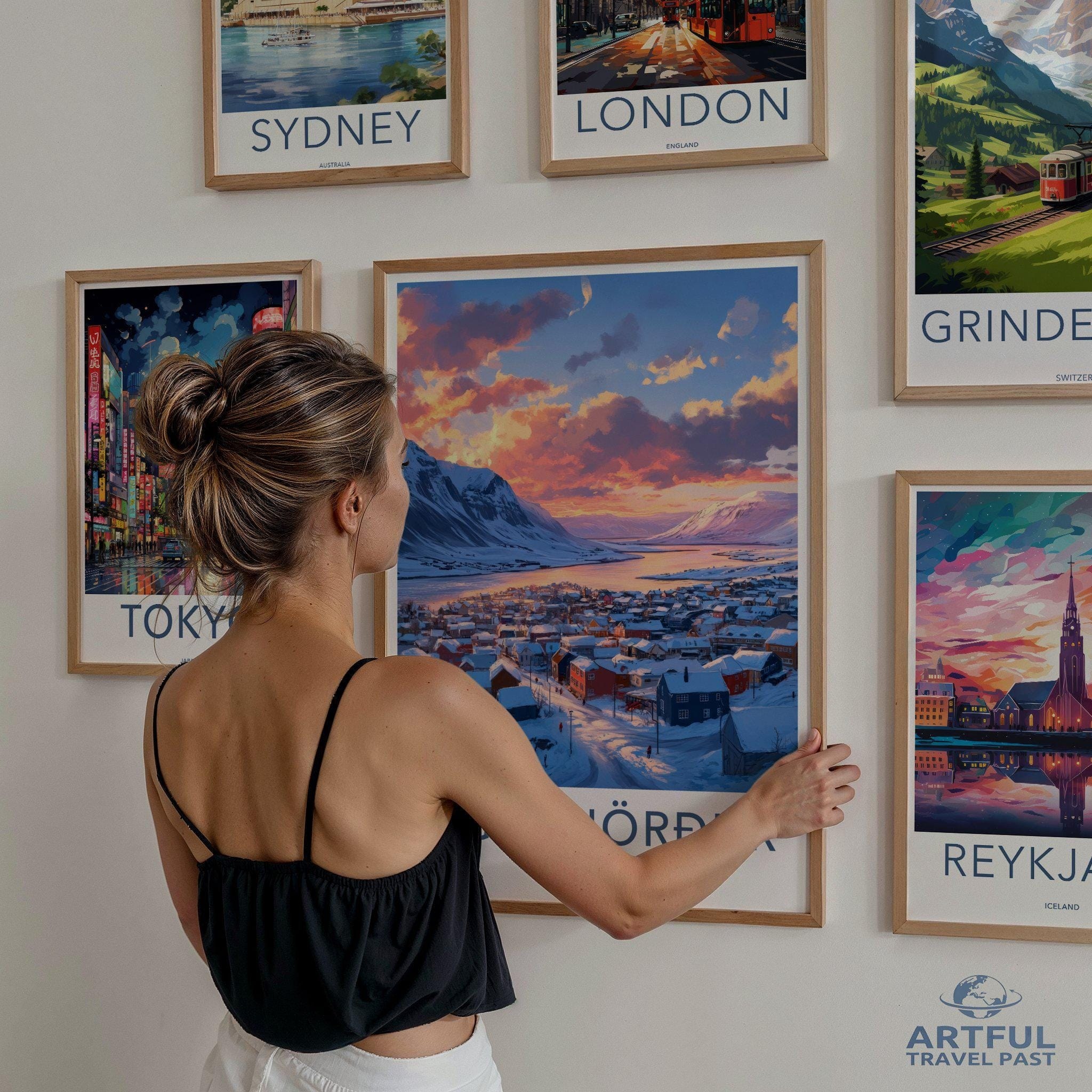 Siglufjörður Poster | Iceland Wall Art | Nordic Decor