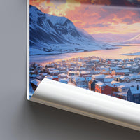Siglufjörður Poster | Iceland Wall Art | Nordic Decor
