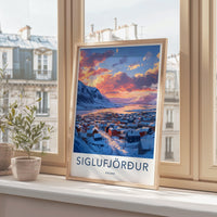 Siglufjörður Poster | Iceland Wall Art | Nordic Decor