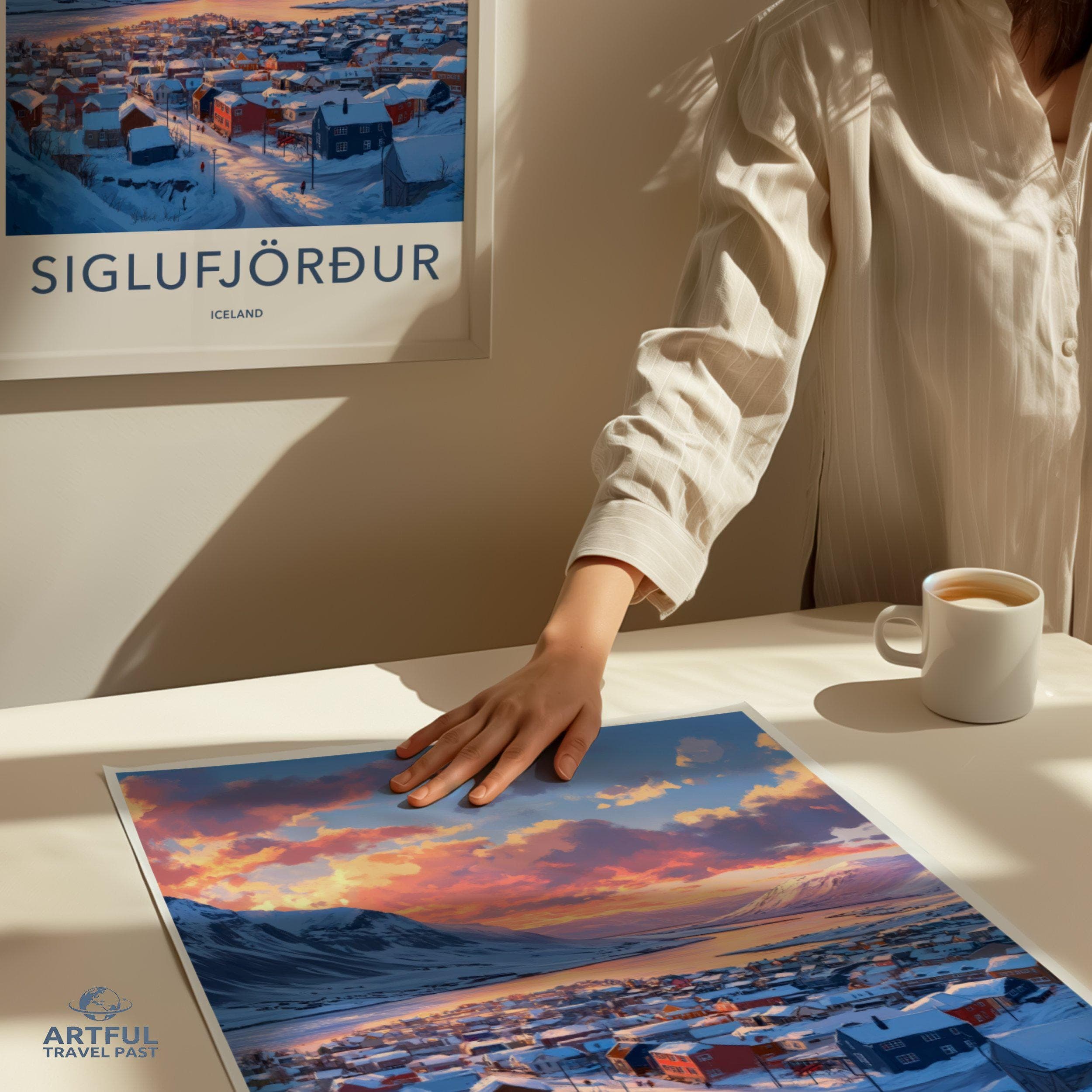 Siglufjörður Poster | Iceland Wall Art | Nordic Decor