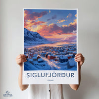 Siglufjörður Poster | Iceland Wall Art | Nordic Decor
