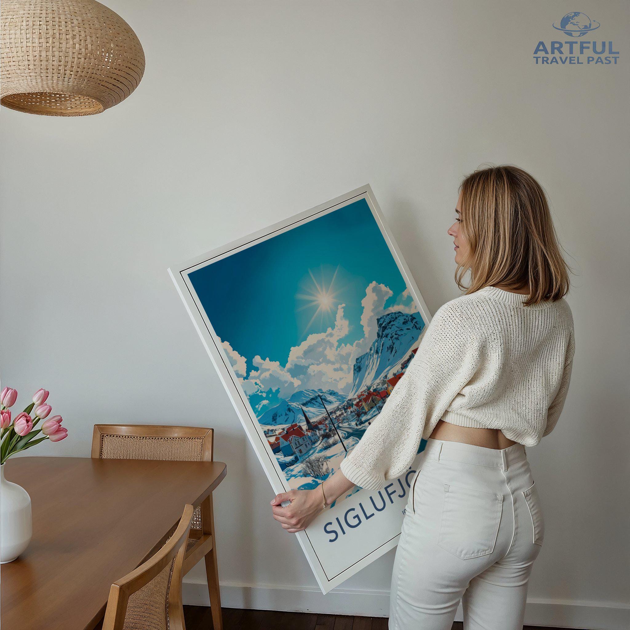 Siglufjörður Poster | Iceland Wall Art | Nordic Decor