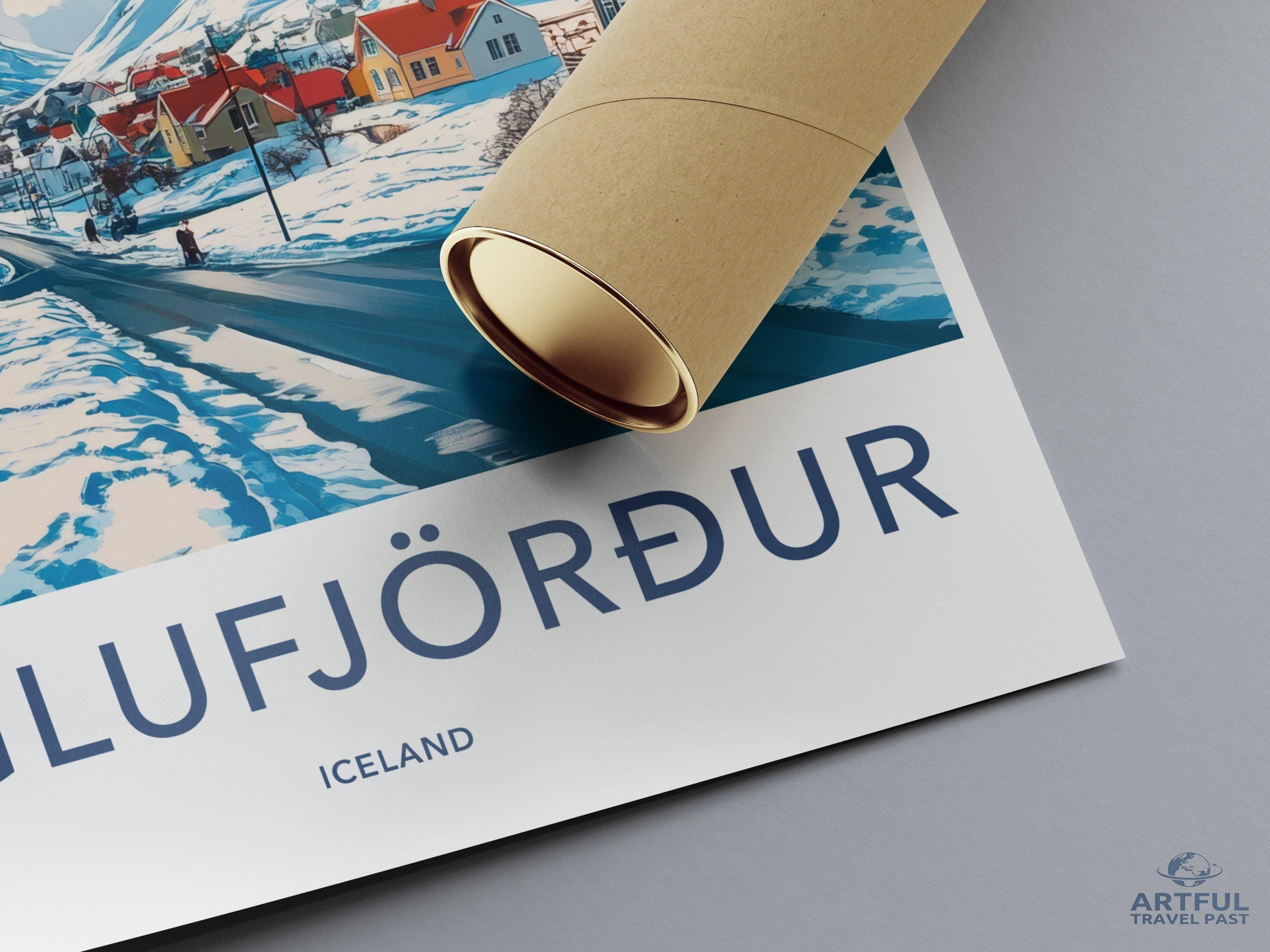 Siglufjörður Poster | Iceland Wall Art | Nordic Decor