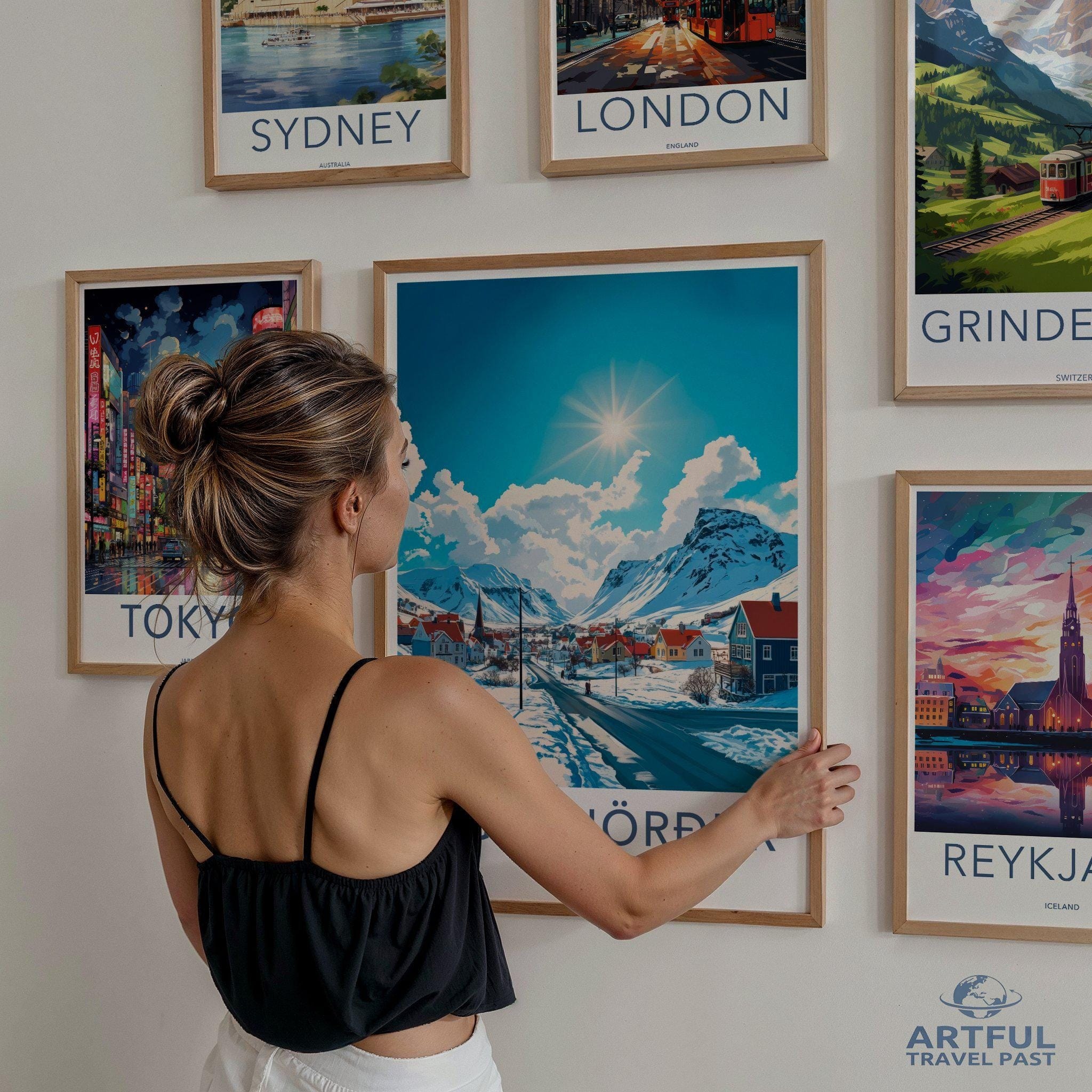 Siglufjörður Poster | Iceland Wall Art | Nordic Decor
