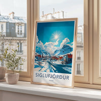 Siglufjörður Poster | Iceland Wall Art | Nordic Decor