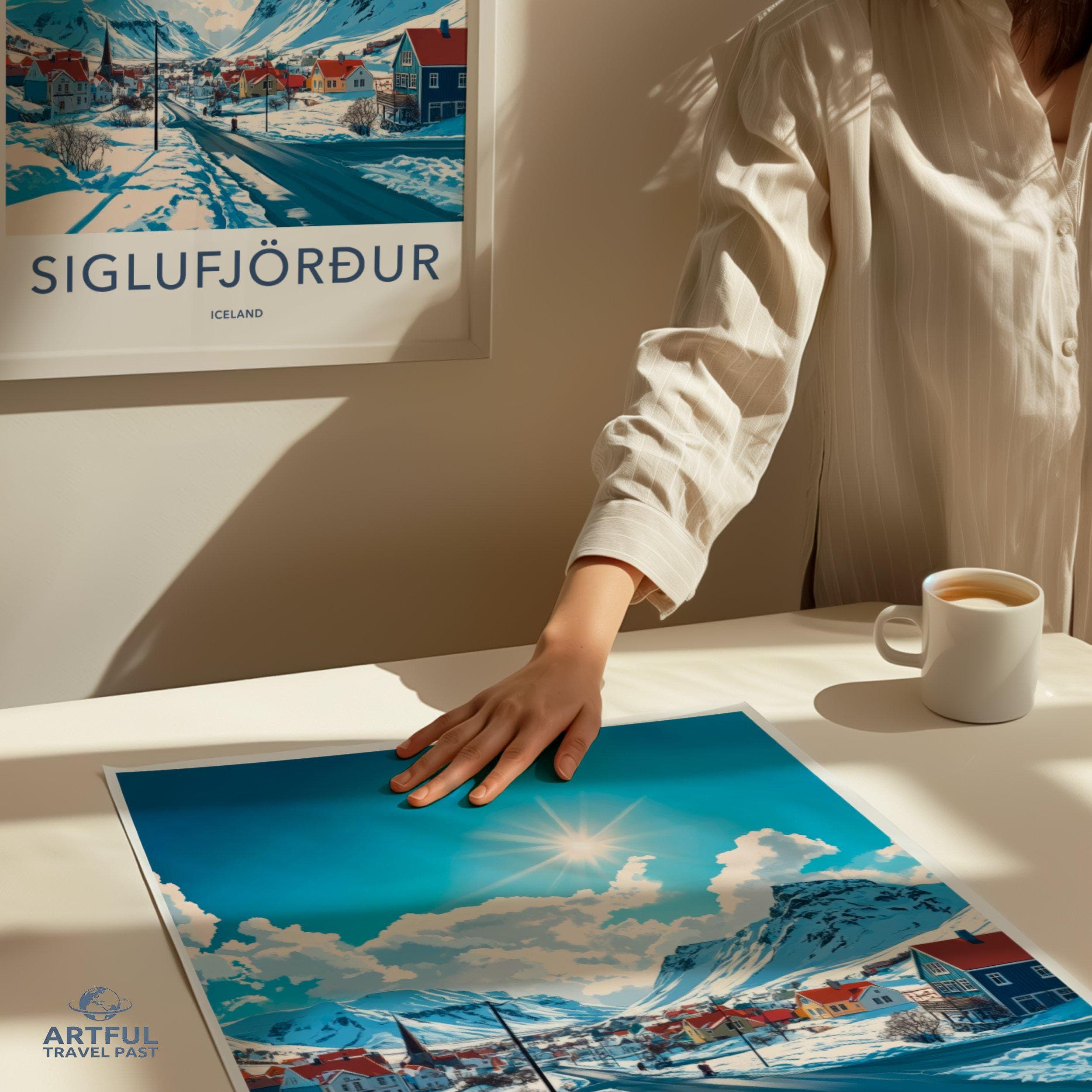 Siglufjörður Poster | Iceland Wall Art | Nordic Decor