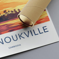 Sihanoukville Poster - Cambodia Wall Art