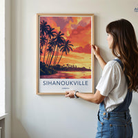 Sihanoukville Poster - Cambodia Wall Art