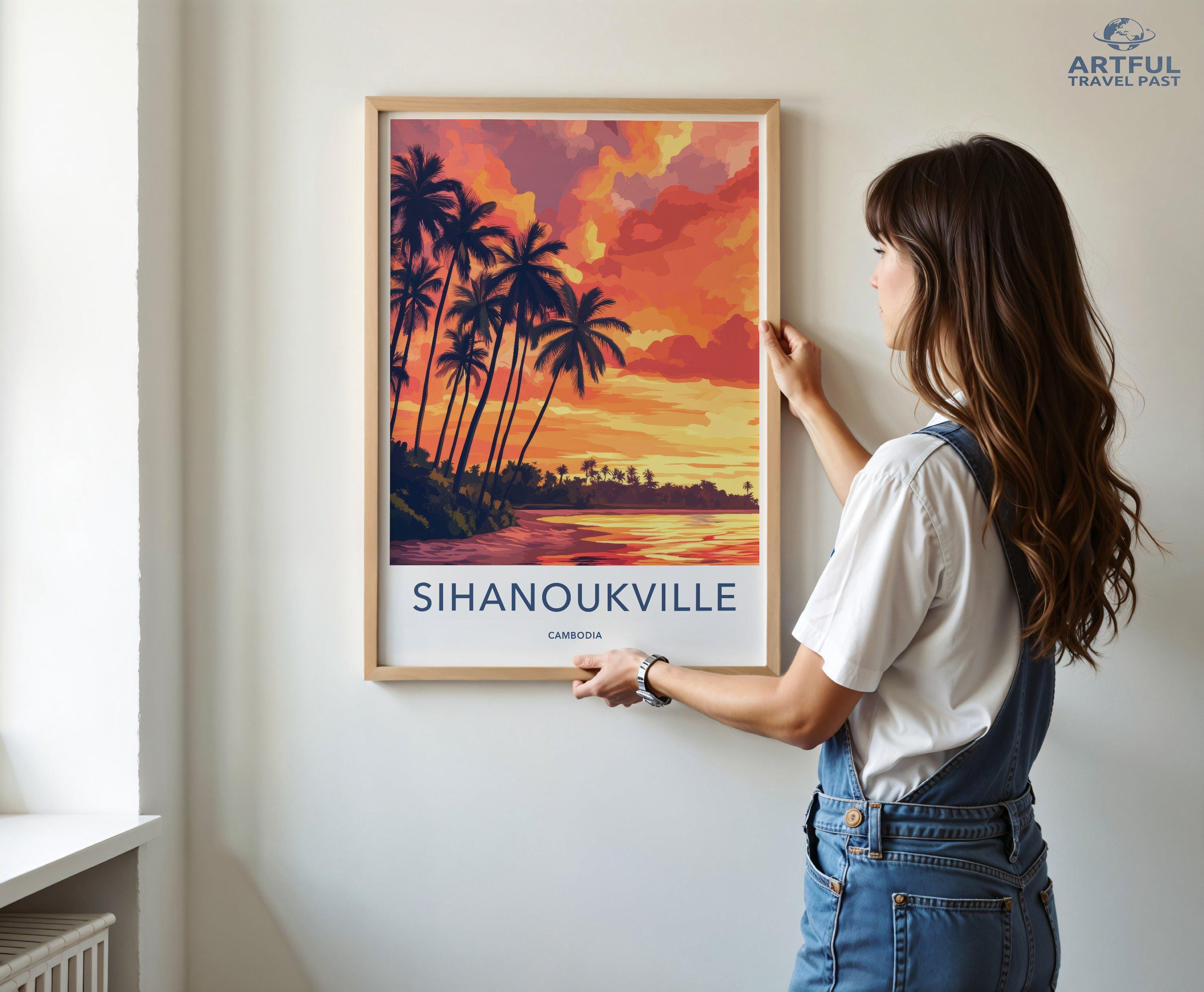 Sihanoukville Poster - Cambodia Wall Art