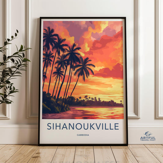 Sihanoukville Poster - Cambodia Wall Art
