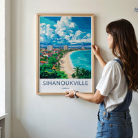 Sihanoukville Poster - Cambodia Wall Art