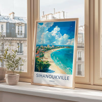 Sihanoukville Poster - Cambodia Wall Art
