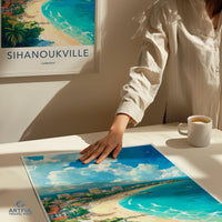 Sihanoukville Poster - Cambodia Wall Art