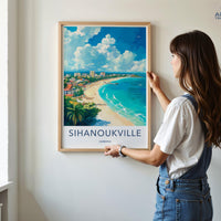Sihanoukville Poster - Cambodia Wall Art