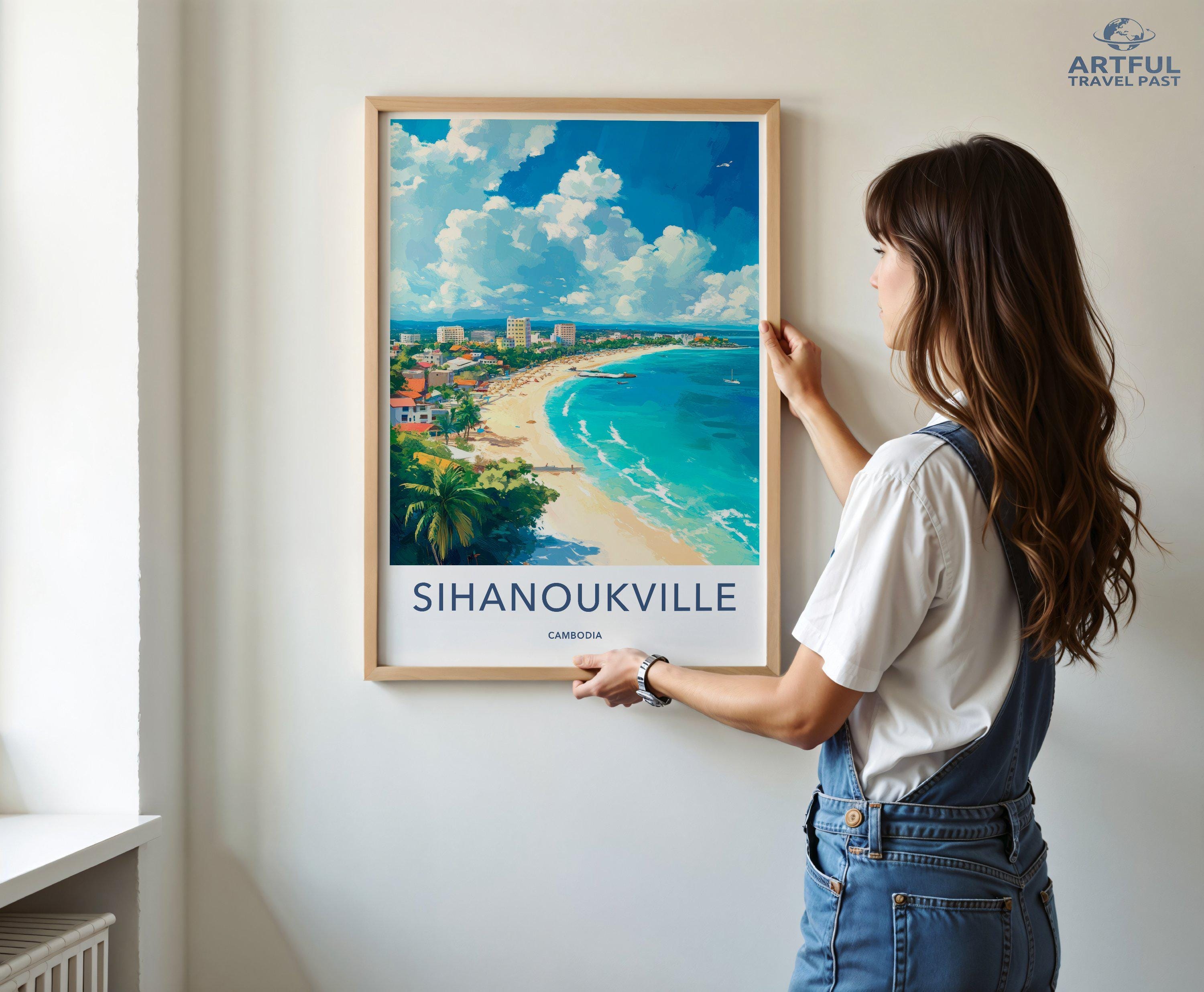Sihanoukville Poster - Cambodia Wall Art
