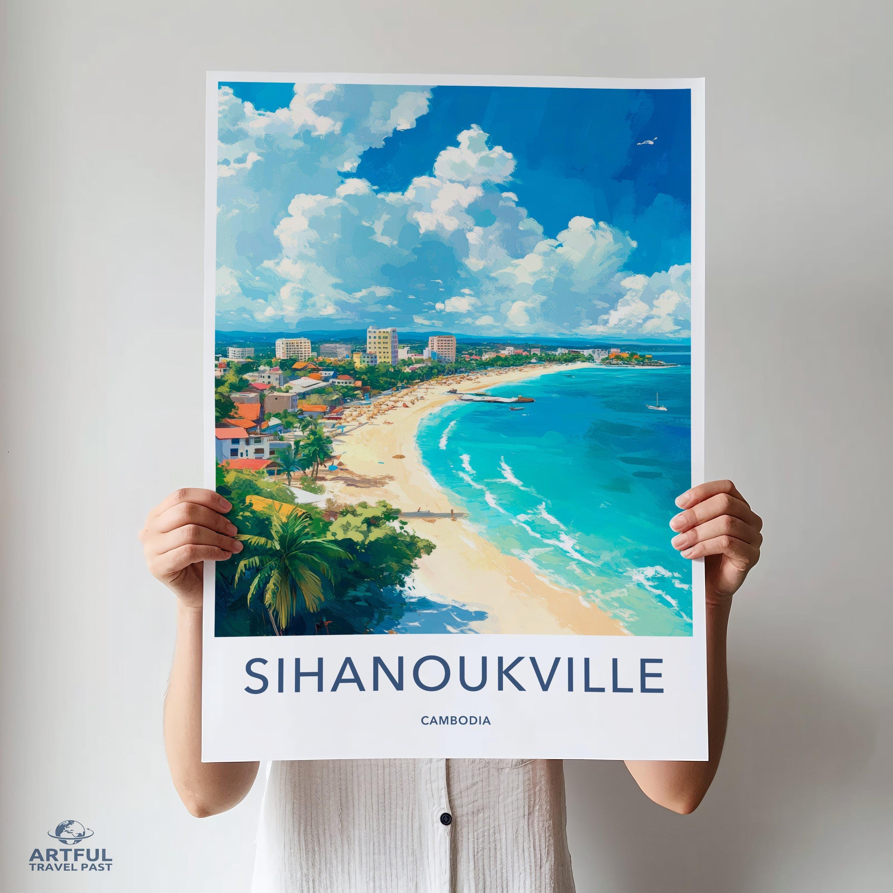 Sihanoukville Poster - Cambodia Wall Art