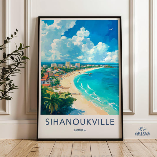 Sihanoukville Poster - Cambodia Wall Art
