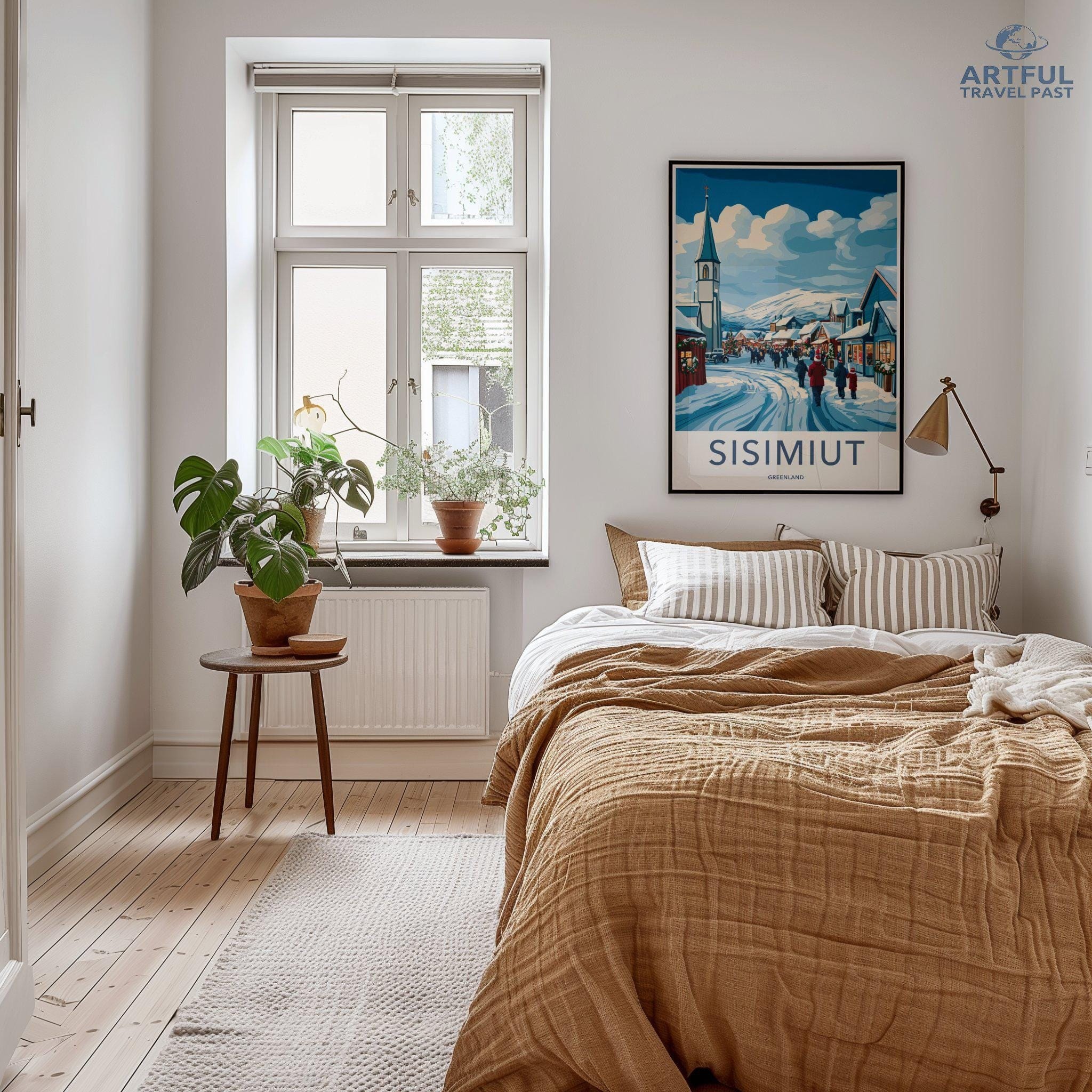 Sisimiut Poster | Greenland Wall Art | Arctic Decor