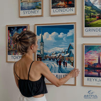 Sisimiut Poster | Greenland Wall Art | Arctic Decor