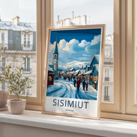Sisimiut Poster | Greenland Wall Art | Arctic Decor