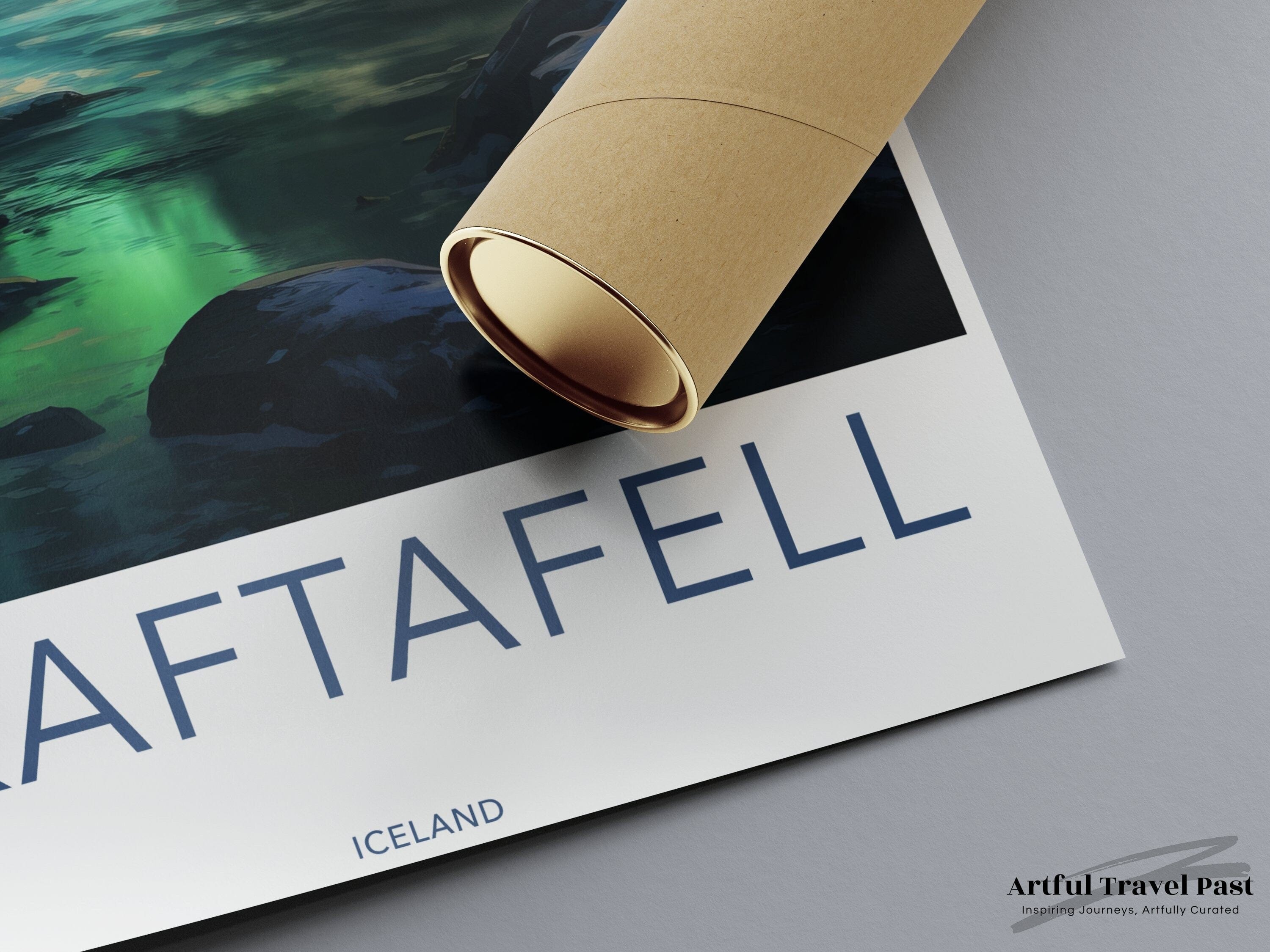 Skaftafell Poster | Aurora Borealis | Iceland Wall Art