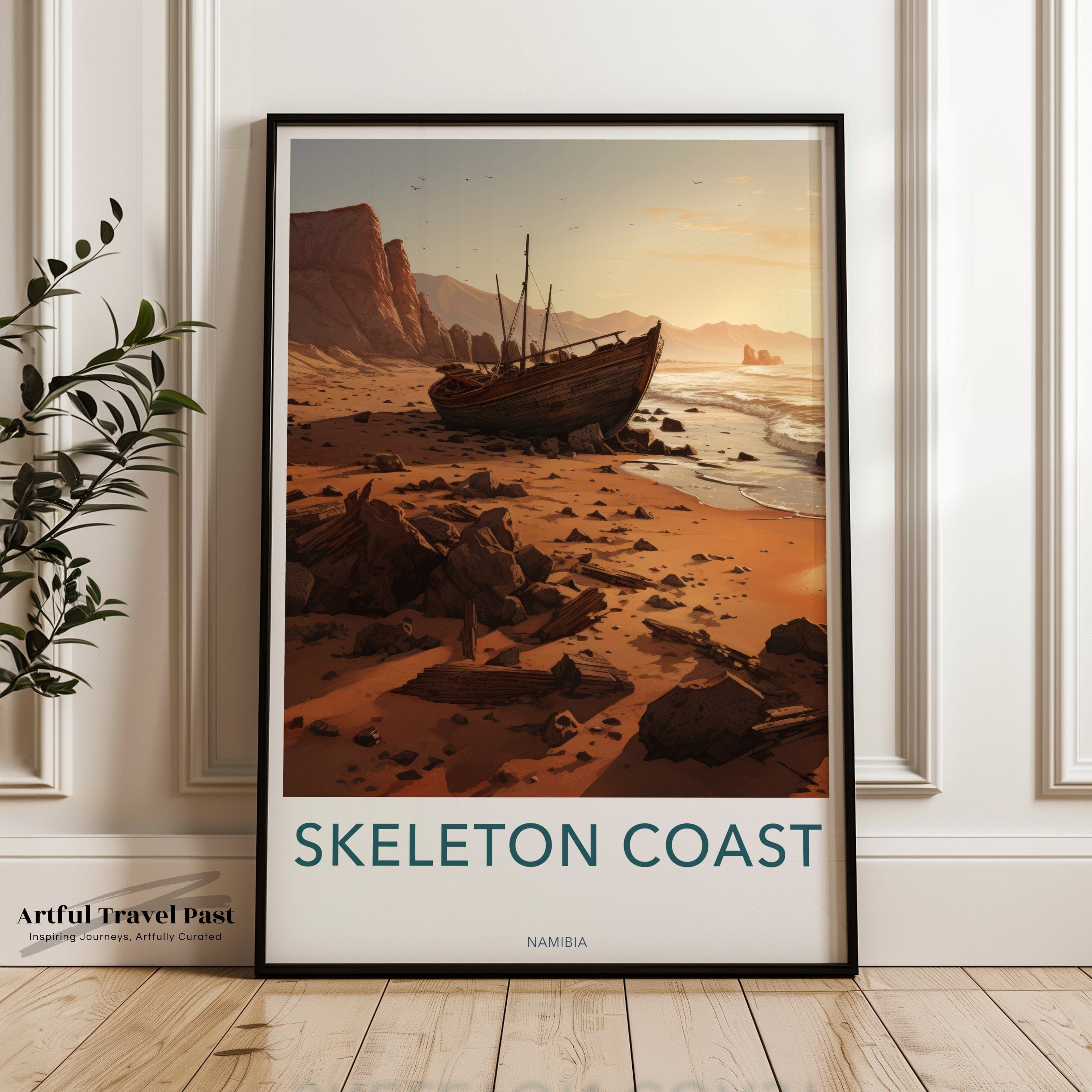 Skeleton Coast Poster - Namibia Wall Art