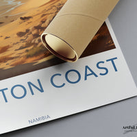Skeleton Coast Poster | Namibia Wall Art | Africa Decor