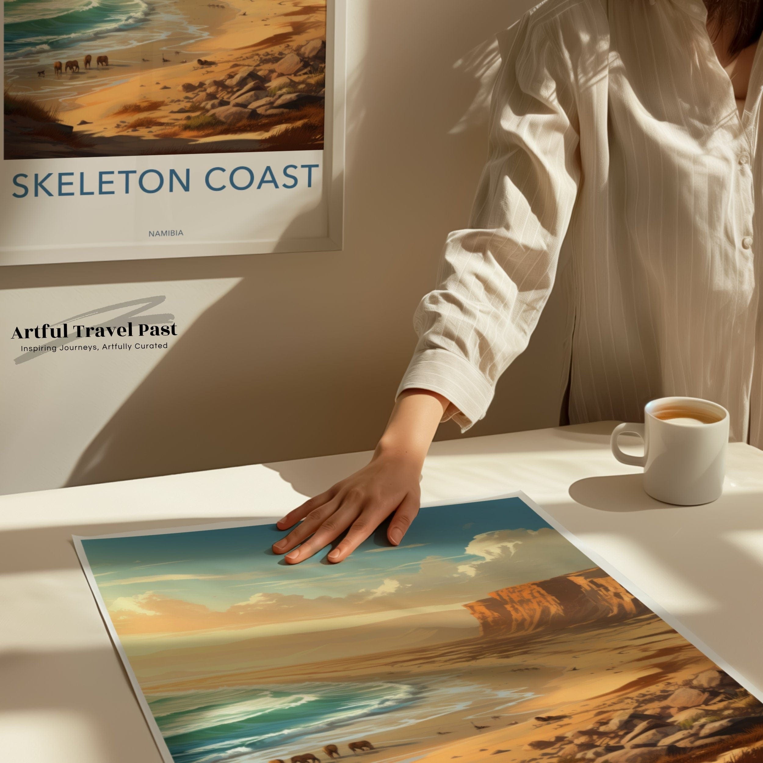 Skeleton Coast Poster | Namibia Wall Art | Africa Decor
