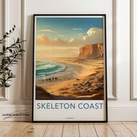 Skeleton Coast Poster | Namibia Wall Art | Africa Decor