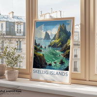Skellig Islands Poster - Ireland Wall Art