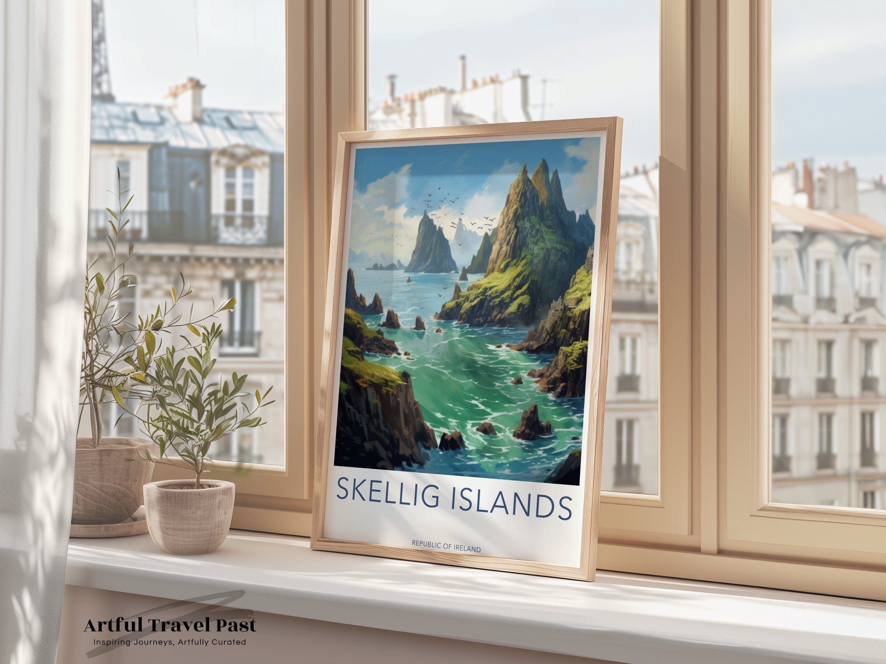 Skellig Islands Poster - Ireland Wall Art