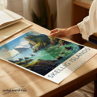 Skellig Islands Poster - Ireland Wall Art
