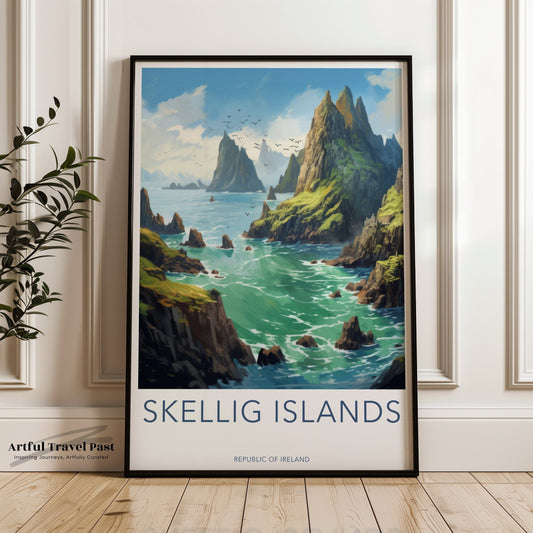 Skellig Islands Poster - Ireland Wall Art