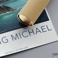 Skellig Islands Poster  | Ireland Wall Art | Europe Decor