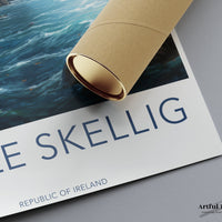 Skellig Islands Poster | Ireland Wall Art | Europe Decor