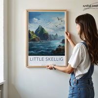 Skellig Islands Poster | Ireland Wall Art | Europe Decor