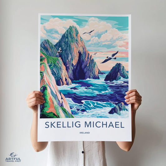 Skellig Michael Poster - Ireland Wall Art
