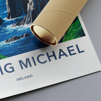 Skellig Michael Poster - Ireland Wall Art