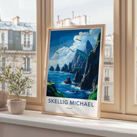 Skellig Michael Poster - Ireland Wall Art