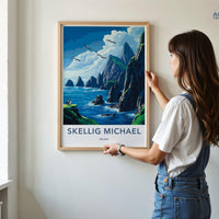 Skellig Michael Poster - Ireland Wall Art