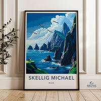 Skellig Michael Poster - Ireland Wall Art
