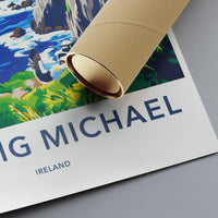 Skellig Michael Poster - Ireland Wall Art