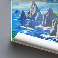 Skellig Michael Poster - Ireland Wall Art