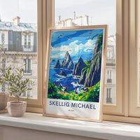 Skellig Michael Poster - Ireland Wall Art