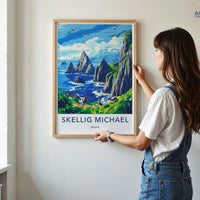 Skellig Michael Poster - Ireland Wall Art