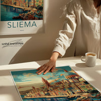 Sliema Malta Poster | Malta Wall Art | Europe Decor