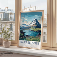 Snaefellsnes Poster | Nordic Decor | Iceland Wall Art
