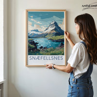 Snaefellsnes Poster | Nordic Decor | Iceland Wall Art