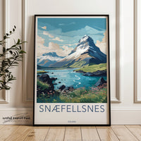 Snaefellsnes Poster | Nordic Decor | Iceland Wall Art